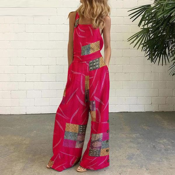 gym clothing women's jumpsuit ladis fashion casual one piece sleeveless overalls floral print summer wide leg bib pants, White;black
gym clothing women's jumpsuit ladis fashion casual one piece sleeveless overalls floral print summer wide leg bib pants, White;black