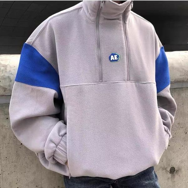 2021 20fw new fleece half zipper ader error men women 1:1 embroidery high collar sweatshirts coat lsu7, Black
2021 20fw new fleece half zipper ader error men women 1:1 embroidery high collar sweatshirts coat lsu7, Black