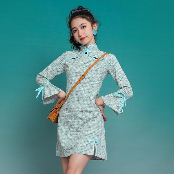 casual dresses women's embroidery improved cheongsam dress female spring and autumn modern flared sleeves slim retro a-line, Black;gray
casual dresses women's embroidery improved cheongsam dress female spring and autumn modern flared sleeves slim retro a-line, Black;gray