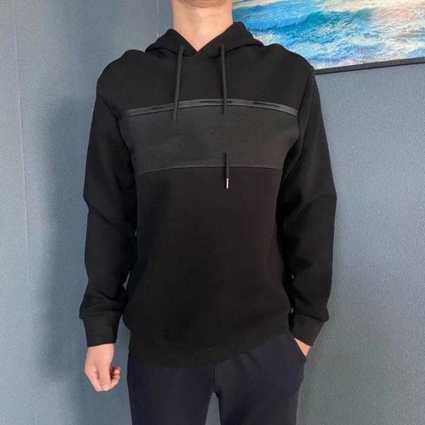 82641021 autumn new family f men's classic large print sports and leisure hoodie, Black
82641021 autumn new family f men's classic large print sports and leisure hoodie, Black