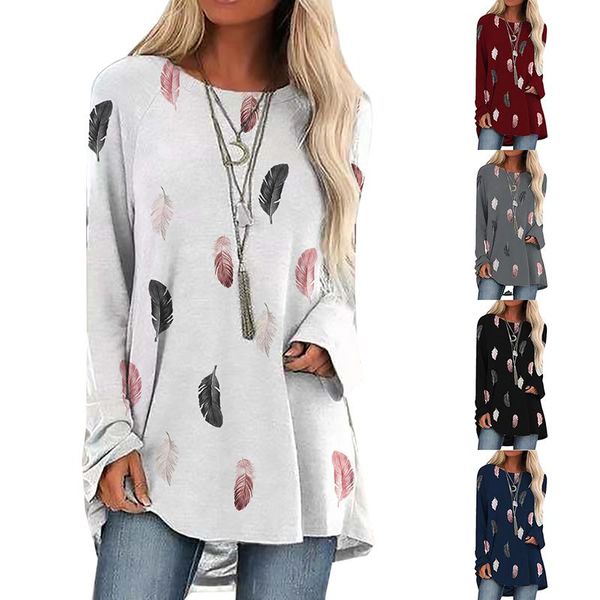 women's hoodies & sweatshirts autumn women pullovers o neck long sleeve loose feather printing lady casual sweatshirt, Black
women's hoodies & sweatshirts autumn women pullovers o neck long sleeve loose feather printing lady casual sweatshirt, Black