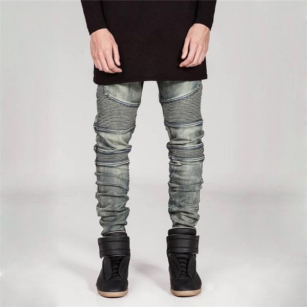 men's jeans 2021 men stacked biker fashion male denim retro winter autumn trousers hip hop boyfriend streetwear students harem pants, Blue
men's jeans 2021 men stacked biker fashion male denim retro winter autumn trousers hip hop boyfriend streetwear students harem pants, Blue