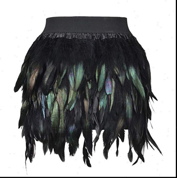 women black swan feather skirt mini fully double layer fabric lined feather skirt party event plumage office lady skirt
women black swan feather skirt mini fully double layer fabric lined feather skirt party event plumage office lady skirt