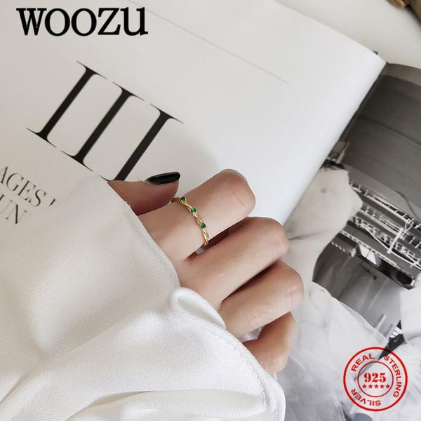cluster rings woozu real 925 sterling silver ins simple green round zircon twist open finger ring for women party luxury birthday jewelry gi, Golden;silver
cluster rings woozu real 925 sterling silver ins simple green round zircon twist open finger ring for women party luxury birthday jewelry gi, Golden;silver
