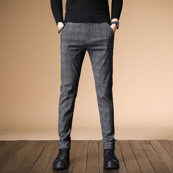 men's pants 2021 plaid mens four seasons business trousers clothing straight casual harem, Black
men's pants 2021 plaid mens four seasons business trousers clothing straight casual harem, Black