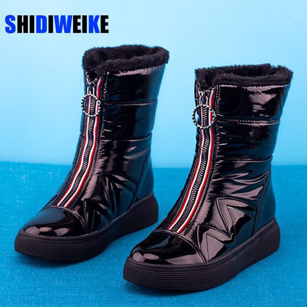 boots thicken plush waterproof snow women's short 2021 wild joker white botties warm winter shoes black front zip
boots thicken plush waterproof snow women's short 2021 wild joker white botties warm winter shoes black front zip