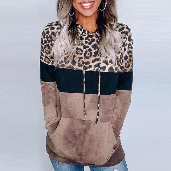 women's hoodies & sweatshirts hoodie women autumn winter female leopard print clothes korean tide loose pullover patchwork sweartshirt, Black
women's hoodies & sweatshirts hoodie women autumn winter female leopard print clothes korean tide loose pullover patchwork sweartshirt, Black