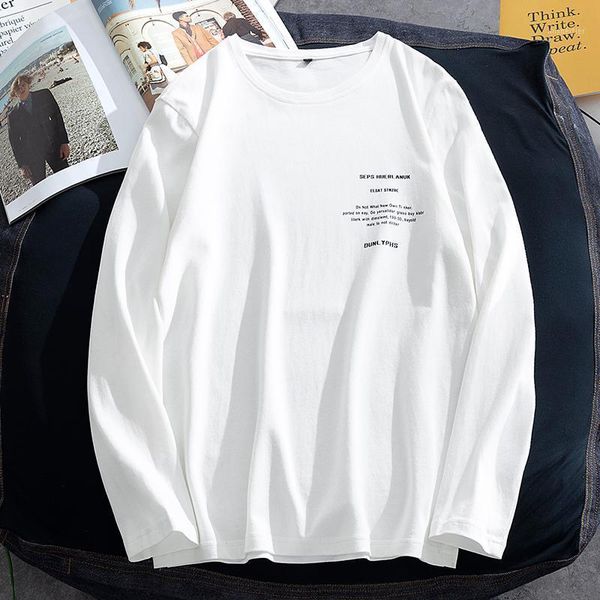 Men's T-Shirts Spring Men Long Sleeve Autumn Male Top Quality Print 4XL Chic Ulzzang Korean Trendy Daily Casual All-match Basic, White;black
Men's T-Shirts Spring Men Long Sleeve Autumn Male Top Quality Print 4XL Chic Ulzzang Korean Trendy Daily Casual All-match Basic, White;black
