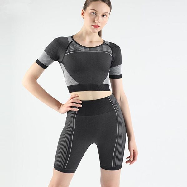 yoga outfit one set women seamless short sportswear gym clothing fitness sleeve crop high waist leggings sports suits
yoga outfit one set women seamless short sportswear gym clothing fitness sleeve crop high waist leggings sports suits