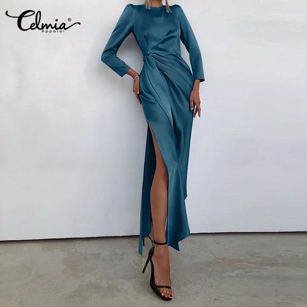 2021 fashion elegant satin dress celmia slit night club party bodycon dresses long sleeve solid belted formal vestidos 5xl, Black;gray
2021 fashion elegant satin dress celmia slit night club party bodycon dresses long sleeve solid belted formal vestidos 5xl, Black;gray