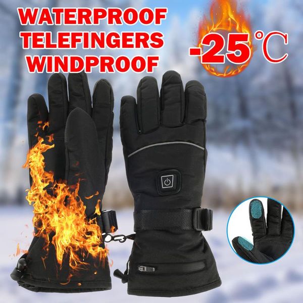 cycling gloves motorcycle water-resistant heated motorbike racing riding touch screen battery powered guantes, Black
cycling gloves motorcycle water-resistant heated motorbike racing riding touch screen battery powered guantes, Black