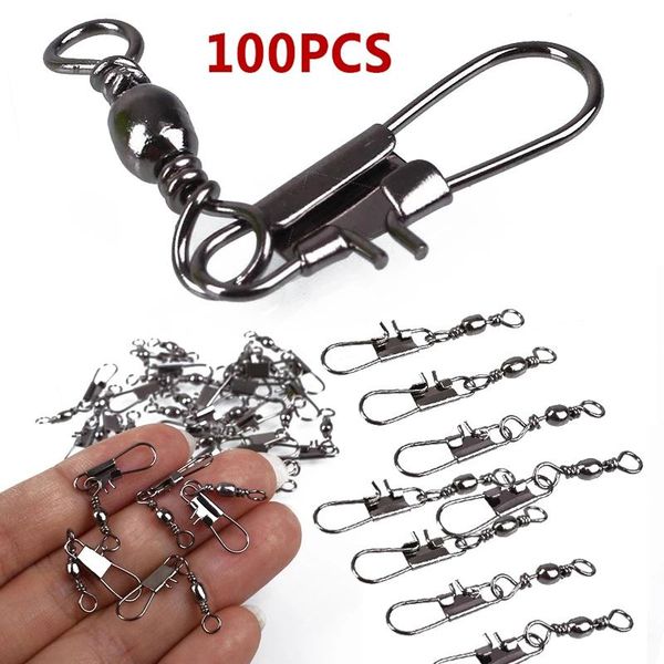 fishing hooks 100pcs bottle-shaped ring connector hook bearing rolling swivel stainless steel snap accessories
fishing hooks 100pcs bottle-shaped ring connector hook bearing rolling swivel stainless steel snap accessories