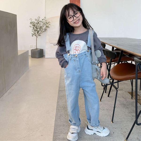 girls' pants korean one piece denim trousers with straps 21 spring summer new children's wear 3-8 years old, Blue
girls' pants korean one piece denim trousers with straps 21 spring summer new children's wear 3-8 years old, Blue