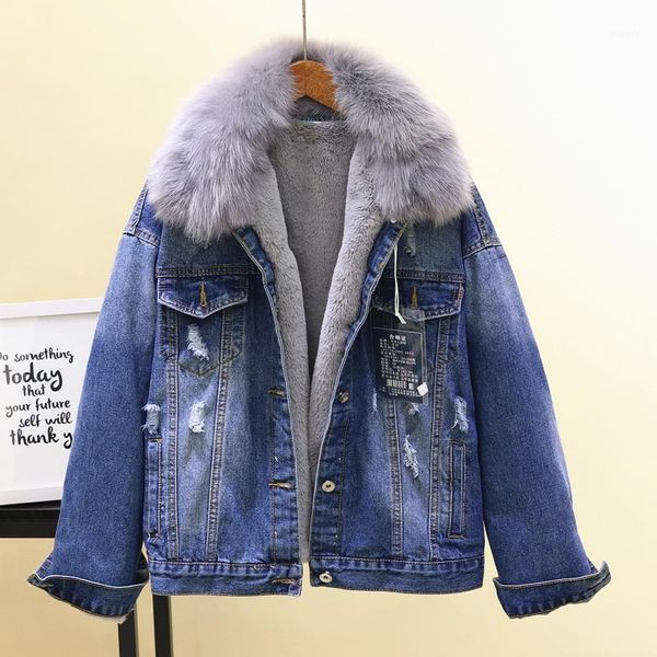 winter new korean real fur collar detachable lamb plush thickening liner denim short coat jacket, removable collar lineing1, Black
winter new korean real fur collar detachable lamb plush thickening liner denim short coat jacket, removable collar lineing1, Black