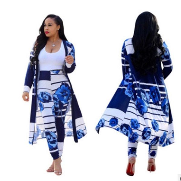 women's tracksuits women suit floral print two piece set summer full sleeve striped maxi open stitch high waist long trouser outfit, Gray
women's tracksuits women suit floral print two piece set summer full sleeve striped maxi open stitch high waist long trouser outfit, Gray