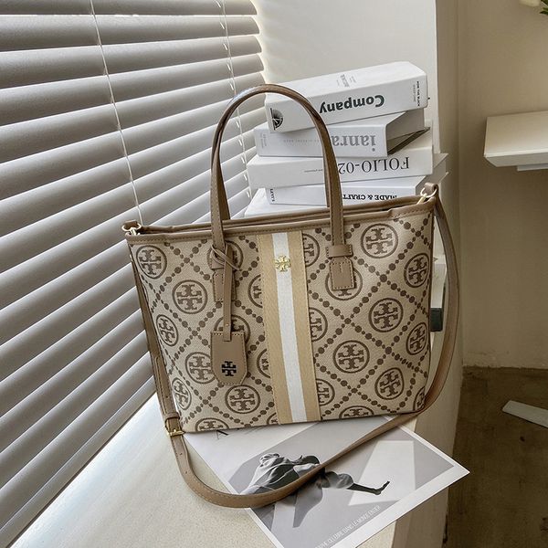 women's canvas shopping bag portable tote simple texture large capacity purse