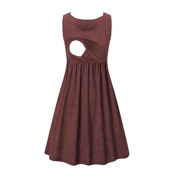 maternity dresses women's pregnancy sleeveless nursing pleat dress breastfeeding clothes knee length, White
maternity dresses women's pregnancy sleeveless nursing pleat dress breastfeeding clothes knee length, White