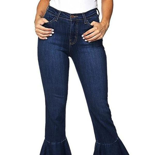 women's jeans 2021 fashion women solid color high waist slim bell-bottoms denim pants flared tassel wide leg for women#a3, Blue
women's jeans 2021 fashion women solid color high waist slim bell-bottoms denim pants flared tassel wide leg for women#a3, Blue