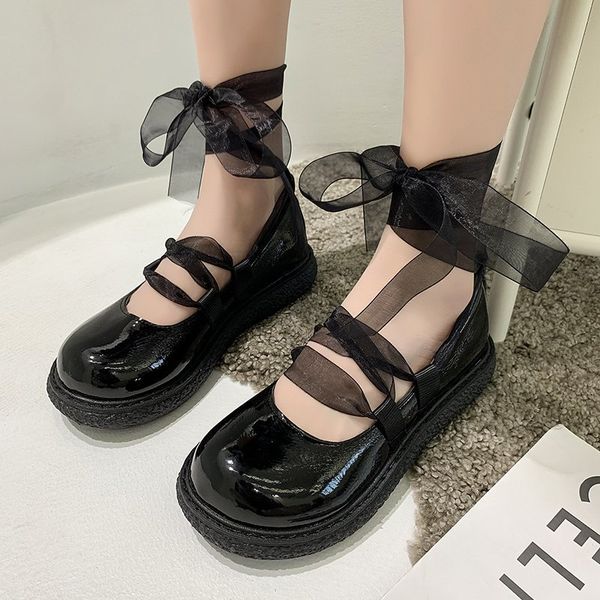 dress shoes spring fall lolita shoes cross-tied tie platform patent leather casual girls ankle brace band 8955n apartments 1r0n, Black
dress shoes spring fall lolita shoes cross-tied tie platform patent leather casual girls ankle brace band 8955n apartments 1r0n, Black