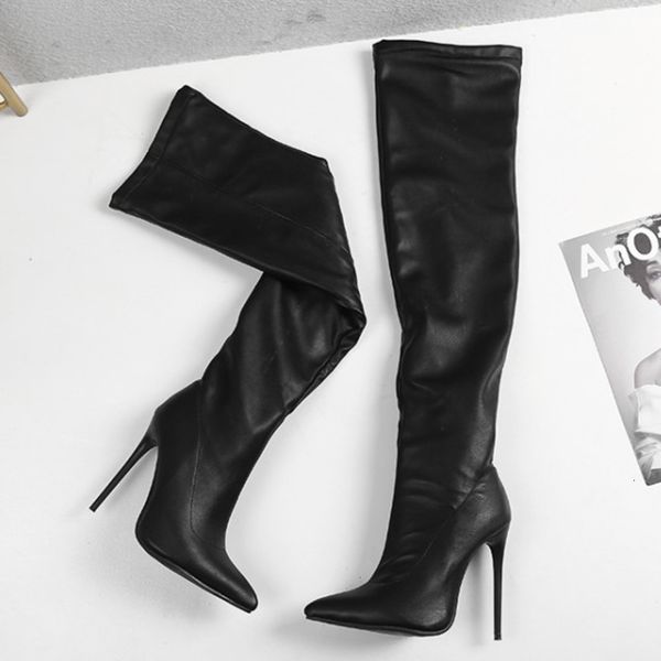 boots black leather thigh high fashion quality women shoes thin heel pointed toe over the knee ladies m3so
boots black leather thigh high fashion quality women shoes thin heel pointed toe over the knee ladies m3so