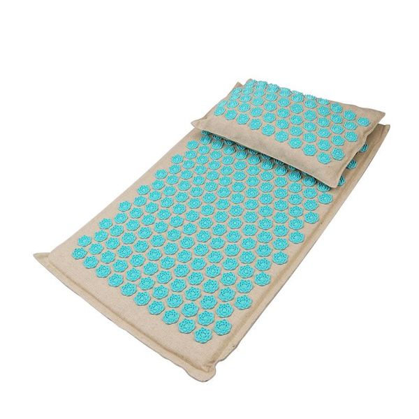 yoga mats fitness spiky mat lotus acupuncture massage bed pilates linen cotton massager cushion for neck & back pain relief
yoga mats fitness spiky mat lotus acupuncture massage bed pilates linen cotton massager cushion for neck & back pain relief