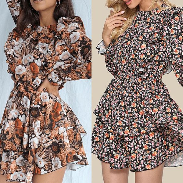 casual dresses 2021 floral printing women girls slim waist ruffles shoulder tiered fashion holidays short dress, Black;gray
casual dresses 2021 floral printing women girls slim waist ruffles shoulder tiered fashion holidays short dress, Black;gray