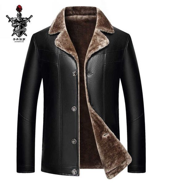 men's autumn and winter grams winter fur coat with fleece warm fur pu jacket button zippe casual leather jacket 211009, Black
men's autumn and winter grams winter fur coat with fleece warm fur pu jacket button zippe casual leather jacket 211009, Black