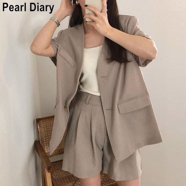 women's tracksuits korean fashion shorts sets summer two piece outfits women short sleeve thin blazer + high waist pant suits ensemble, Gray
women's tracksuits korean fashion shorts sets summer two piece outfits women short sleeve thin blazer + high waist pant suits ensemble, Gray