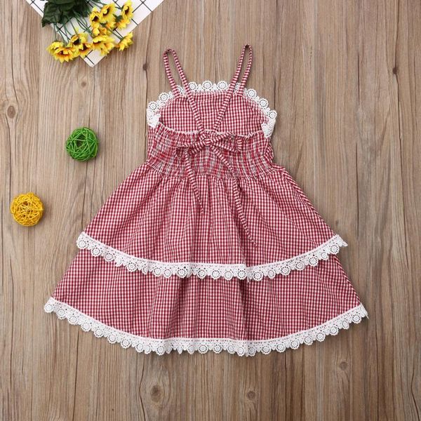 girl's dresses girl dress sweet toddler kids baby sleeveless plaids party clothes summer, Red;yellow
girl's dresses girl dress sweet toddler kids baby sleeveless plaids party clothes summer, Red;yellow