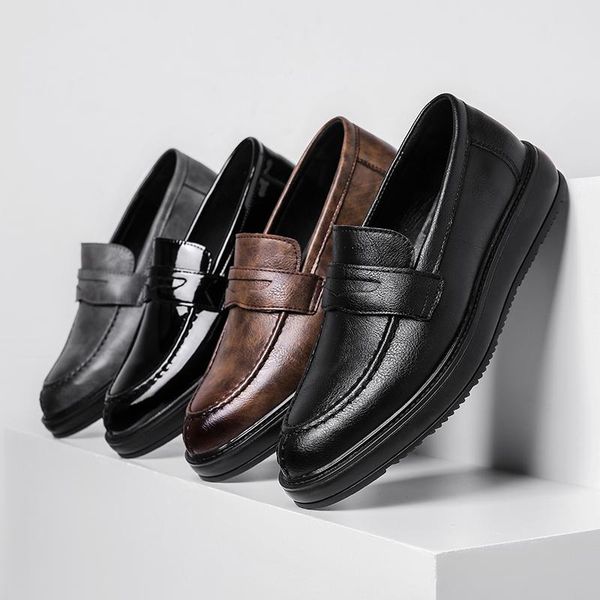 dress shoes yomior korean fashion pointedtoe split leather men casual formal vintage loafers business wedding oxfords breathable, Black
dress shoes yomior korean fashion pointedtoe split leather men casual formal vintage loafers business wedding oxfords breathable, Black