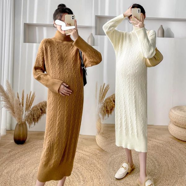 maternity dresses 902# winter thicken warm thermal knitted long dress turtleneck chic ins sweaters clothes for pregnant women pregnancy, White
maternity dresses 902# winter thicken warm thermal knitted long dress turtleneck chic ins sweaters clothes for pregnant women pregnancy, White
