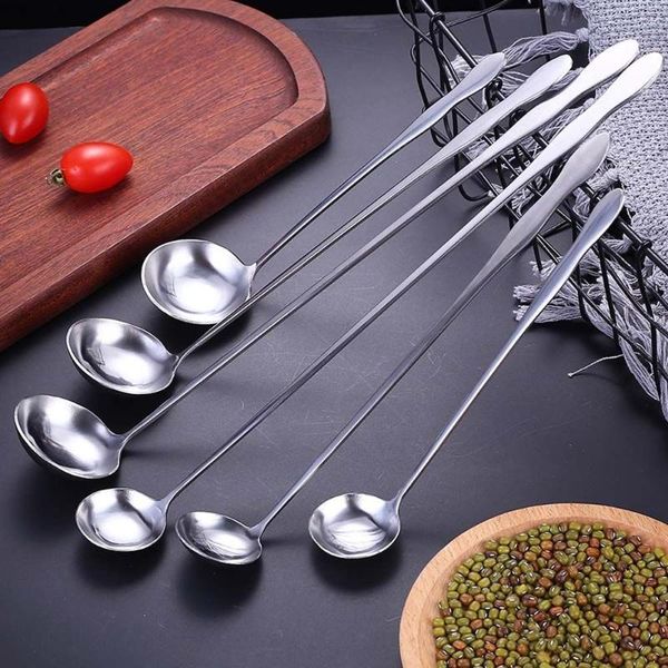 spoons 1pc stainless steel long handle mixing spoon tea coffee ice cream dessert kitchen tools tableware tablespoon
spoons 1pc stainless steel long handle mixing spoon tea coffee ice cream dessert kitchen tools tableware tablespoon