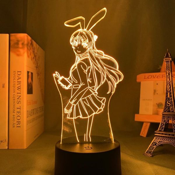 night lights anime waifu mai sakurajima led light for bedroom decor gift friend girl lamp
night lights anime waifu mai sakurajima led light for bedroom decor gift friend girl lamp