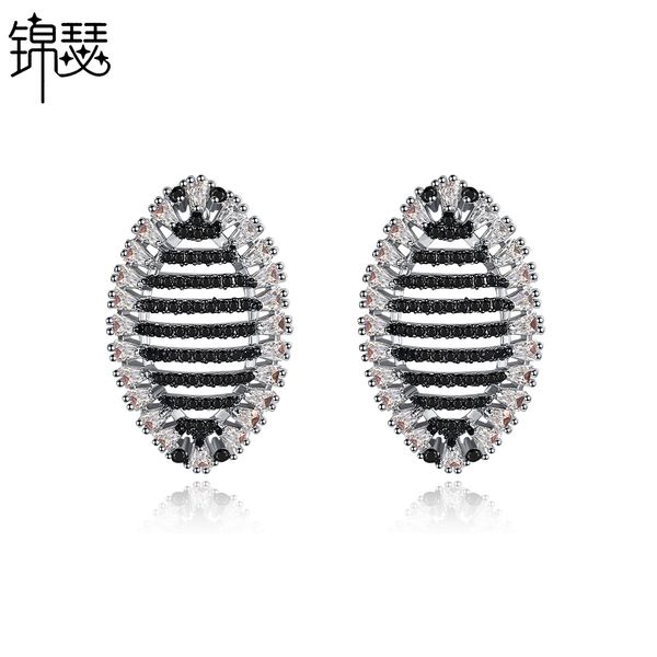 jewelry charm stud cicada chrysalis earrings copper inlaid with 3a zircon korean creative gift, Golden
jewelry charm stud cicada chrysalis earrings copper inlaid with 3a zircon korean creative gift, Golden