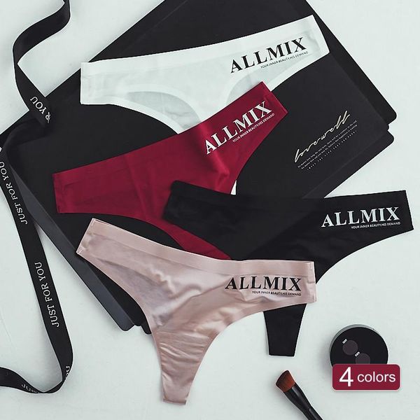 women's panties ultra-thin ice silk thong fitness european us sports underwear invisible -xl, Black;pink