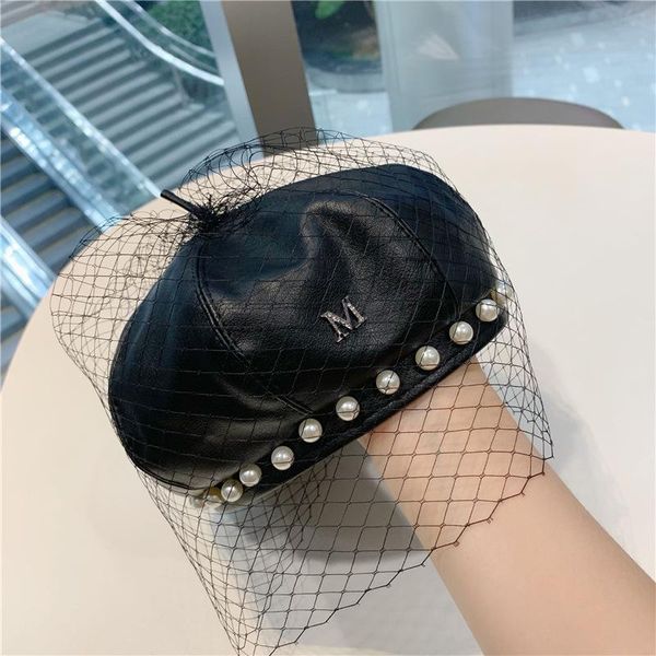berets 01910-yuchun faux leather pearl mesh lady pu beret cap women leisure pumpkin hat, Blue;gray
berets 01910-yuchun faux leather pearl mesh lady pu beret cap women leisure pumpkin hat, Blue;gray