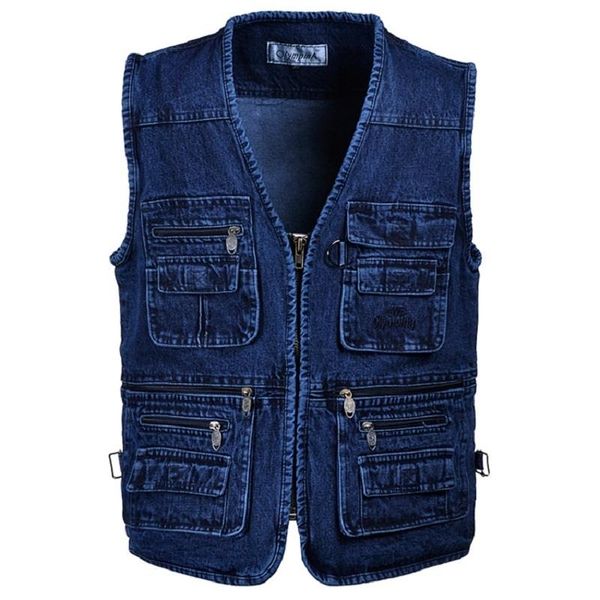 men's vests oversize 5xl denim men cotton multi pocket jean jacket gilet male military waistcoat masculina jaquetas, Black;white
men's vests oversize 5xl denim men cotton multi pocket jean jacket gilet male military waistcoat masculina jaquetas, Black;white