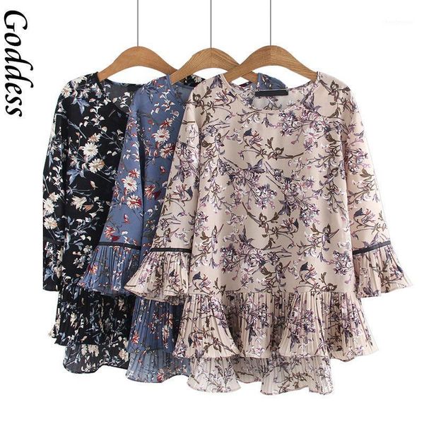 women's blouses & shirts korean chiffon shirt loose large size floral blouse fashion trumpet sleeve women retro summer, White
women's blouses & shirts korean chiffon shirt loose large size floral blouse fashion trumpet sleeve women retro summer, White