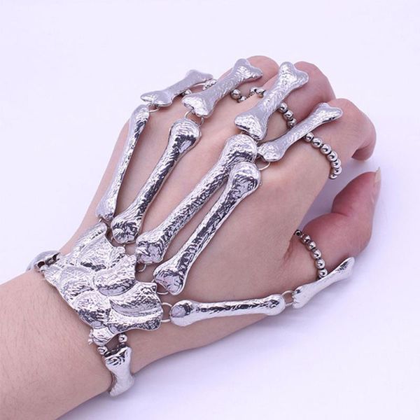 bangle halloween jewelry skeleton ghost claw linking finger bracelet masquerade accessories, Black
bangle halloween jewelry skeleton ghost claw linking finger bracelet masquerade accessories, Black