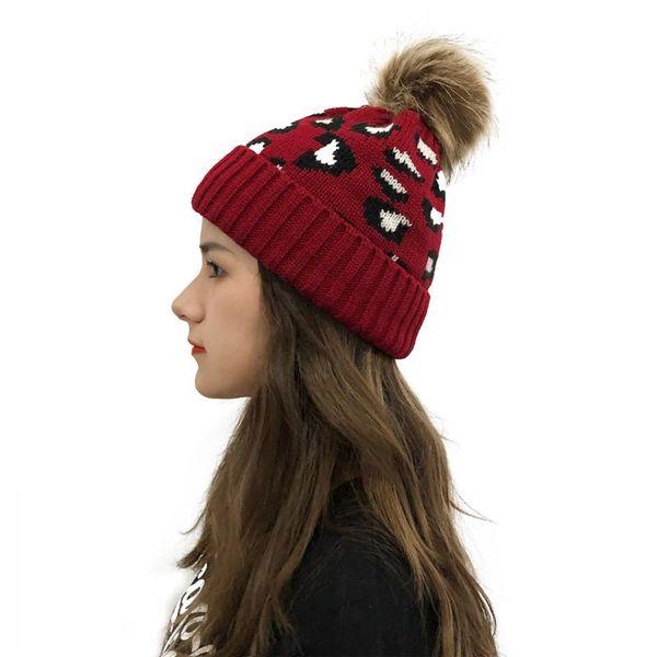 new leopard knitted beanie pom pom fur ball beanies women winter warm wool knitting hat outdoor keep warm beanie caps party hats con38793, Blue;gray
new leopard knitted beanie pom pom fur ball beanies women winter warm wool knitting hat outdoor keep warm beanie caps party hats con38793, Blue;gray