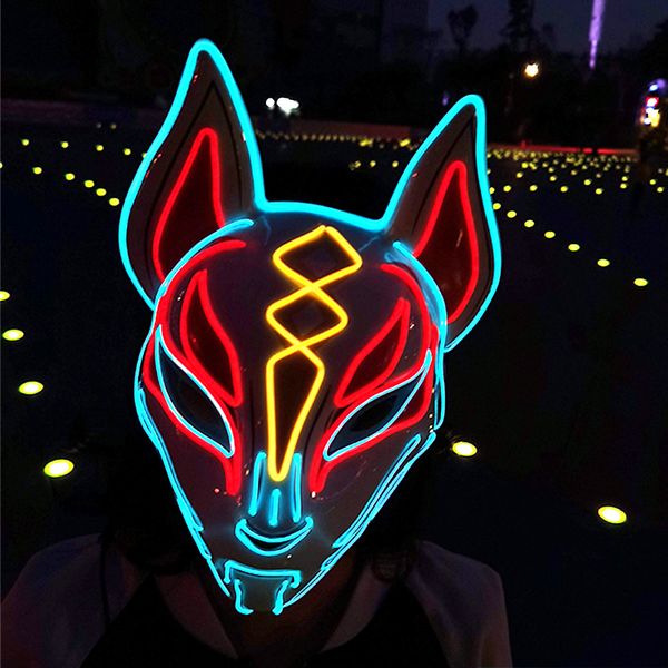 costume accessories dance glow party masquerade mascara mask anime cosplay mask japanese fox mask neon light led halloween costume supp, Silver
costume accessories dance glow party masquerade mascara mask anime cosplay mask japanese fox mask neon light led halloween costume supp, Silver