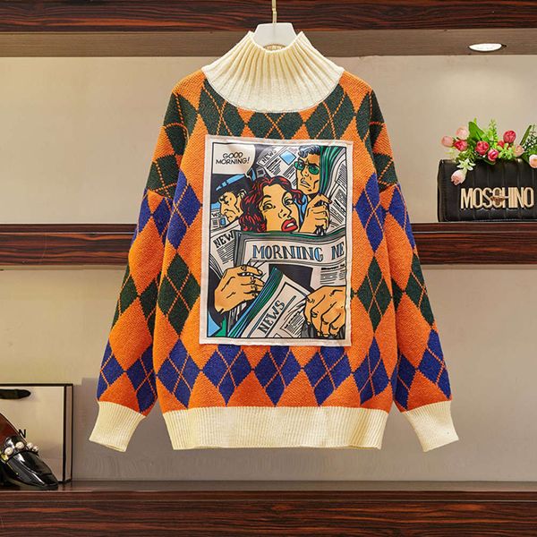 fashion sister big autumn size 2020 clothing winter fat new loose sweater t-shirt women's middle and long fashion luxury, White;black
fashion sister big autumn size 2020 clothing winter fat new loose sweater t-shirt women's middle and long fashion luxury, White;black