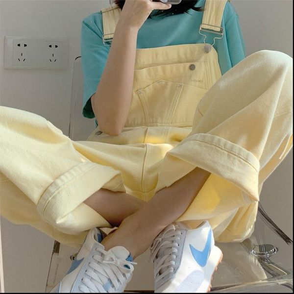 yellow overalls women loose pockets trousers female strap pants cute full length pant for sweet girls solid korean style, Black;white
yellow overalls women loose pockets trousers female strap pants cute full length pant for sweet girls solid korean style, Black;white