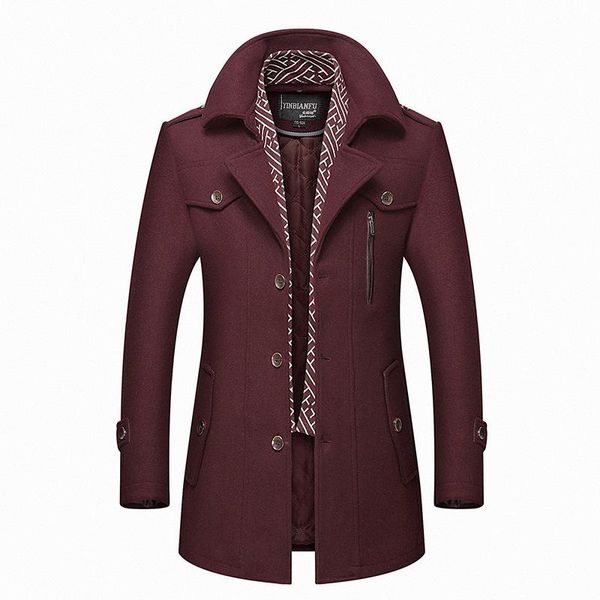 running jackets men winter wool coat 2021 men's casual brand solid color blends woolen pea male trench overcoat, Black;red
running jackets men winter wool coat 2021 men's casual brand solid color blends woolen pea male trench overcoat, Black;red