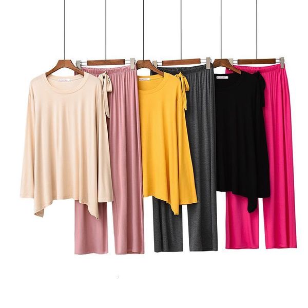 2019 spring and fall pajamas set solid color women comfort loose sleepwear 2pcs set long sleeve+pants round neck homewear set, Black;red
2019 spring and fall pajamas set solid color women comfort loose sleepwear 2pcs set long sleeve+pants round neck homewear set, Black;red