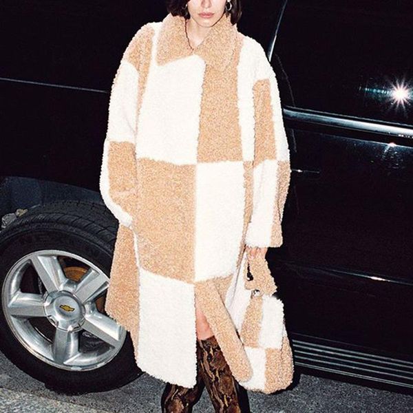 women's wool & blends malina turn down collar coats women fashion covered buttons patchwork jackets elegant long female ladies jn, Black
women's wool & blends malina turn down collar coats women fashion covered buttons patchwork jackets elegant long female ladies jn, Black
