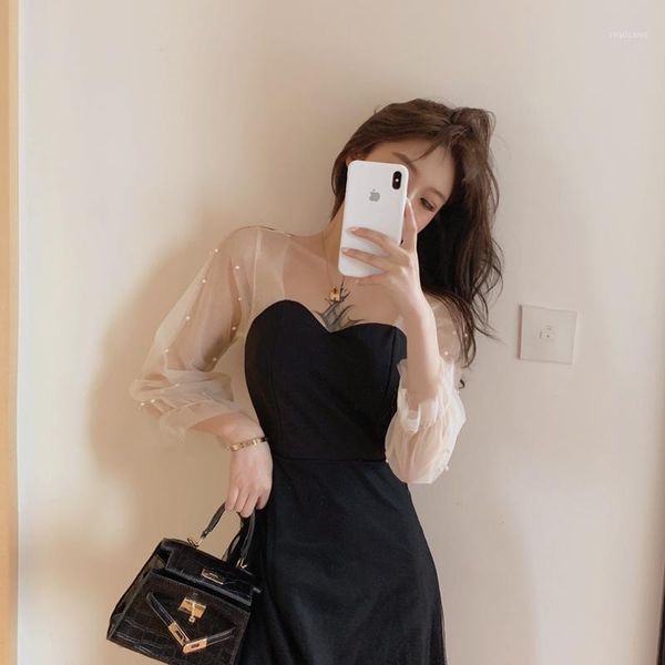 casual dresses nus area b ~ white gauze retro black dress female temperament of french show thin fairy long sleeve skirt, Black;gray
casual dresses nus area b ~ white gauze retro black dress female temperament of french show thin fairy long sleeve skirt, Black;gray