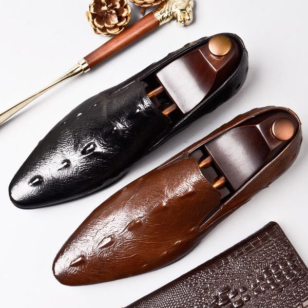 dress shoes genuine leather crocodile pattern business large size youth summer men's single cowhide black
dress shoes genuine leather crocodile pattern business large size youth summer men's single cowhide black