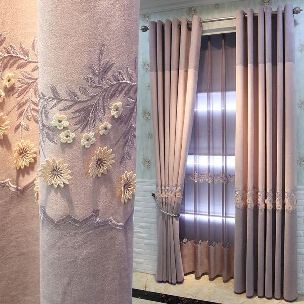 curtain & drapes chenille relief embroidery warm pink purple high-end atmosphere living room master bedroom french window customization
curtain & drapes chenille relief embroidery warm pink purple high-end atmosphere living room master bedroom french window customization
