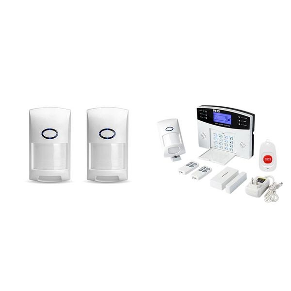 smart home sensor 2 pcs outdoor wireless pir infrared motion detector & 1 set anti-theft alarm system
smart home sensor 2 pcs outdoor wireless pir infrared motion detector & 1 set anti-theft alarm system